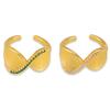 Moda Viajero Simple Estilo Frío Personalidad Joyería Forma de Giro Diseño de Rayas Incrustado Diamante de Color Anillo de Cobre