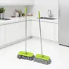 Mop de Fio de Algodão com Cabo Extendido para Pisos de Madeira e Azulejos, Mop Plano para Uso Doméstico, Pano Eletrostático para Remoção de Poeira