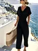 2025 Comércio Exterior Roupas Femininas Europeias e Americanas Transfronteiriças Verão Novos Produtos Estação Independente Aliexpress Moda Cor Pura Assimétricas Mangas Curtas