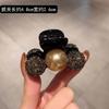 Horquilla mediana con cuentas de diamantes de imitación de estilo coreano para mujer, pinza para el pelo para la parte posterior del cabello, pinza para el pelo con forma de tiburón, tocado de celebridad de Internet