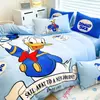 Judy Mickey Tamanho Grande Espessado Leite Fleece Conjunto de Quatro Peças Infantil Princesa Coral Fleece Capa de Edredom Lençol de Cama Conjunto de Três Peças Roupa de Cama