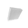 Dissipadores de calor de alumínio com aletas de alta potência, dissipadores de calor industriais com aletas de dentes densos, perfis de alumínio para amplificadores de potência e dissipadores de calor eletrônicos, ligas de alumínio.