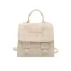 Bolso de Mano Cuadrado Pequeño Estilo Coreano de Moda Transfronterizo para Mujer, Nuevo Bolso de Hombro a Cuadros con Bloques de Color Primavera 2026, Mochila para Viajes