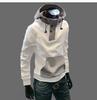 Casaco de moletom casual masculino, novo, moda primavera e outono 2024, jaqueta com capuz e costura, casaco masculino com capuz