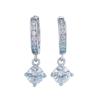 Yihua AliExpress pendientes de comercio exterior joyería al por mayor pendientes de diamante único de cuatro garras entrega directa de fábrica una pieza