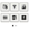 Película muda pintura moderna simple en blanco y negro para porche fotografía de alta calidad pintura colgante retro de seis piezas pintura decorativa para sala de estar estilo industrial