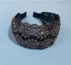 Diadema Blanca Ancha Bordada con Cristales con Capucha para Cabello, Aro para el Cabello Coreano, Anillo de Presión para el Cabello, Diadema de Moda Elegante Femenina, Bandita para el Cabello Roto, Sello para el Cabello, Tocado
