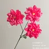 Flores Artificiales, Peonías Hibisco de Tres Cabezas, Flores Falsas para Decoración del Hogar, Arreglos de Boda y Hotel, Arreglos Florales, Venta al por Mayor Transfronteriza