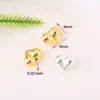 Coração folheado a ouro 18K preservador de cor pêssego pêssego coração espaçador contas acessórios para joias DIY pulseira colar feito à mão atacado