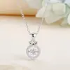S925 Nova Moda Pingente Dinâmico Micro-Incravado, Estilosa Versão Coreana, Dropshipping, Encantador Incrustado Prata Esterlina