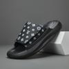 Chinelos Masculinos de Couro Genuíno com Controle de Preço, Sapatos Casuais Versáteis da Moda de Verão, Sapatos da Moda Estilo Europeu para Homens, Adequados para Uso Externo