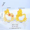 Tienda de Oro Puzuo Mismo Estilo Arena Dorada Accesorios DIY Lleno de Diamantes Colgante de Cabeza Hello Kitty Collar Cadena de Clavícula de Dibujos Animados Lindos
