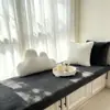 Almofada de pelúcia de pelo de coelho sintético para bay window estilo ins almofada de pelúcia para peitoril de janela de quarto antiderrapante lavável à máquina toque de alta qualidade vendas diretas da fábrica