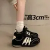 Zapatillas de Entrenamiento Alemanas de Bloques de Color Retro para Mujer Versátiles Cómodas con Cordones Casuales Deportivas Planas Modernas Ligeras Transpirables Zapatillas Forrest Gump