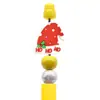 Venta Caliente Dibujos Animados Papá Noel Pegamento Suave de PVC Bolígrafo Cuentas DIY Creativo Árbol de Navidad Cuentas Cuentas de Enfoque Accesorios al por Mayor