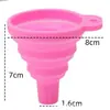 Funil Dispensador Dobrável Grande de Grau Alimentício Funil de Óleo Funil Pequeno Bico para Vinho Bico de Óleo de Silicone Funil de Combustível de Plástico