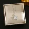 Colar de Aço Titânio Prateado para Mulheres, Venda Quente na Live do TikTok, Corrente de Clavícula Versátil da Moda para Celebridades da Internet, Joia que Não Desbota