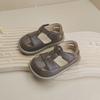 Zapatos de bebé, zapatos para niños y niñas, zapatos para bebés pequeños, primavera y otoño, nuevos zapatos pequeños de cuero, zapatos individuales para niños, sandalias de media caña estilo coreano