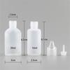 Sanle fábrica mayoreo botella de plástico 16ml30ml botella exprimible para líquido botella de pegamento UV botella de gotas pequeñas botella para envasado de pigmentos