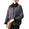 Cardigan Nuevo Estilo Otoño e Invierno Lana Doble Cara Top para Mujer Ropa para Mamás Jóvenes Estilo Coco Chanel Tejido Prendas de Abrigo Suéter Elegante