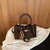 Bolsa Elegante com Estampa de Leopardo para Mulheres, Nova Moda 2026 Bolsa de Ombro Retrô, Bolsa Transversal de Nicho para o Dia a Dia