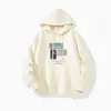 Moletom com capuz unissex simples e versátil de marca da moda, espessado para primavera e outono, tamanho grande 2025, roupa para casal de estudantes
