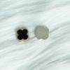 Celebridade da Internet Trevo Preto e Branco Amor Plástico Base Plana Patch Acessórios DIY Acessórios de Cabelo Faixa de Cabelo Grampo de Cabelo Material Acessórios