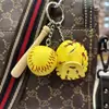 Llavero Colgante Mini Béisbol Transfronterizo Accesorios Deportivos Casuales Softbol Béisbol Pequeños Accesorios Fabricante de Manualidades