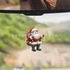 Nuevo Colgante de Coche de Papá Noel de Acrílico Plano con Base para Regalo Transfronterizo Adornos de Navidad