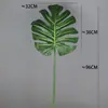 Simulación de Pegamento de Tacto Vegetal Hoja de Tortuga Hoja de Planta Verde Accesorios para Disparos Decoración del Hogar Estilo Nórdico