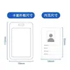 Jinwang PP Ecológico Colorido Transparente de Alta Definición Impermeable con Tapa abatible Portatarjetas Exhibición Impermeable Porta Tarjeta de Acceso de Identificación para Estudiantes