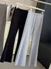 Pantalones de mujer de cintura alta, fluidos, ligeramente acampanados para verano, seda de hielo fina, adelgazantes, con cordón, casual, para yoga, rectos, de pierna ancha, algodón nube