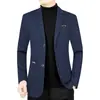 Chaqueta de Traje Nueva para Hombre Primavera y Otoño 2026, Saco de Dos Botones, Traje Casual de Negocios para Hombres Jóvenes y de Edad Media, Traje Individual para Hombre