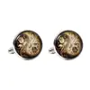 AliExpress Amazon nuevos gemelos redondos de flor de chisme moda buen amigo pareja puño de camisa cuffl