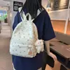 Mochila Transfronteiriça 2026 Novo Estampado Floral Estilo Campus Feminina Fresca Bolsa de Viagem Versão Coreana Mochila de Grande Capacidade