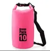 Mochila Impermeável para Exterior com Separação de Seco e Molhado, Bolsa de Armazenamento de Viagem de PVC de Grande Capacidade com Alça Única/Dupla