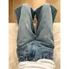 Pantalones de Mezclilla Anchos Estilo Vintage para Mujer Primavera/Verano 2026, de Cintura Alta, Corte Holgado, Adelgazantes para Figuras Pequeñas en Forma de Pera, Pierna Recta, Largo hasta el Suelo