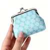 Mini Billetera de Metal con Patrón Geométrico Retro, Pequeña Cartera para Guardar Monedas y Llaves de Mujer, Bolsa de Regalo para Eventos