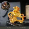 Muda de cor com água, fique rico imediatamente, ornamento de animal de estimação de chá do signo de cavalo, mesa de escritório do chefe, bandeja de chá, decoração de mesa de chá