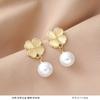 Brincos de tarraxa elegantes e versáteis, com pino de prata s925, para mulheres, brincos de luxo leve e de alta qualidade, brincos pequenos franceses no atacado