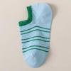 Calcetines Calcetines Cortos Finos de Primavera y Verano para Mujer Casuales Combinan con Todo Rayados que No se Caen Absorbentes de Sudor Dopamina Color de Contraste Calcetines Invisibles