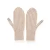 Guantes de punto de cachemira de un dedo, diseño unisex, con patrón texturizado, cálidos, a prueba de viento y compatibles con pantalla táctil, longitud extendida