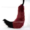 Orelha de besta de pelúcia grande feita à mão cauda de besta acessórios de joias para cosplay cauda de raposa Cauda de Lobo acessórios de cauda de gato