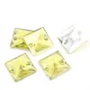 Resina Cuadrado Cosido a Mano Pedrería Fondo Plano Doble Agujero Hebilla Plana Piedras Cosidas a Mano Decoración de Ropa DIY Accesorios de Joyería con Pedrería