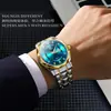 Reloj para Hombre Calendario Chino e Inglés Caja de Diamante Luminoso Resistente al Agua Moda Comercio Exterior Sencillo en stock Reloj de Cuarzo Correa Sólida