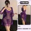 Lobe Lingerie Sexy Novo Estilo Renda Sedutora e Provocante Acabamento Camisola Transparente Roupão Conjunto