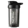 Vaso agitador para mujer, vaso mezclador para batidos sustitutos de comida con proteína en polvo, vaso de agua para deportes fitness, vaso práctico portátil con bola mezcladora