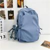 Mochila Mori de gran capacidad de color sólido transfronteriza para mujer, estilo coreano versátil, mochila escolar para hombre, mochila para estudiantes universitarias