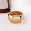 Pulseiras Metálicas Redondas Brilhantes Exageradas Transfronteiriças Europeias e Americanas, Pulseiras Estilosas e Versáteis com um Toque de Nicho de Alto Padrão