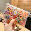 Cuerda para el Cabello de Alta Gama Coreana de Alta Elasticidad Goma Elástica Diadema Negra Lazo para el Cabello Sin Costuras Accesorios para el Cabello Duraderos Accesorios para la Cabeza Venta al Por Mayor